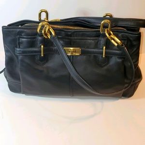 COACH LEATHER SHOULDER BAG